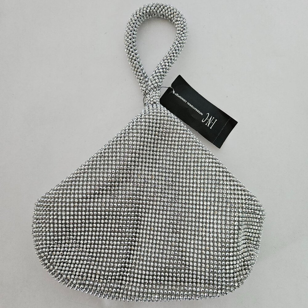 I.N.C. INTERNATIONAL CONCEPTS Doris Sparkle Mesh Pouch